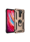 Mey İthalat®   Redmi Note 8 Pro Kılıf Sofya Yüzüklü Silikon Kapak - Gold
