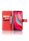 Mey İthalat®   Redmi Note 8 Pro Kılıf Trend S Plus Kapaklı Kılıf - Kırmızı
