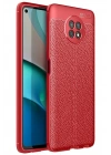 Mey İthalat®   Redmi Note 9 5G Kılıf Auto Focus Kapak - Kırmızı