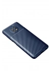 Mey İthalat®   Redmi Note 9 5G Kılıf Auto Focus Karbon Kapak - Lacivert