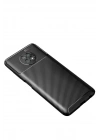 Mey İthalat®   Redmi Note 9 5G Kılıf Auto Focus Karbon Kapak - Siyah