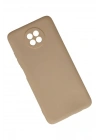Mey İthalat®   Redmi Note 9 5G Kılıf Nano içi Kadife Silikon - Bej
