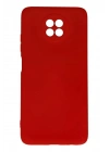 Mey İthalat®   Redmi Note 9 5G Kılıf Nano içi Kadife Silikon - Kırmızı