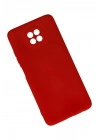 Mey İthalat®   Redmi Note 9 5G Kılıf Nano içi Kadife Silikon - Kırmızı