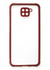 Mey İthalat®   Redmi Note 9 Kılıf Miami Şeffaf Silikon - Fuşya