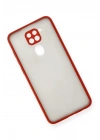Mey İthalat®   Redmi Note 9 Kılıf Montreal Silikon Kapak - Kırmızı