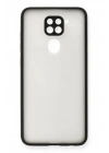 Mey İthalat®   Redmi Note 9 Kılıf Montreal Silikon Kapak - Siyah