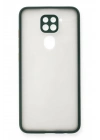 Mey İthalat®   Redmi Note 9 Kılıf Montreal Silikon Kapak - Yeşil