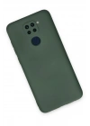 Mey İthalat®   Redmi Note 9 Kılıf Nano içi Kadife Silikon - Koyu Yeşil