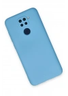 Mey İthalat®   Redmi Note 9 Kılıf Nano içi Kadife Silikon - Mavi