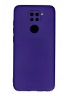 Mey İthalat®   Redmi Note 9 Kılıf Nano içi Kadife Silikon - Mor