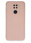 Mey İthalat®   Redmi Note 9 Kılıf Nano içi Kadife Silikon - Pudra