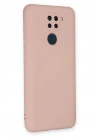 Mey İthalat®   Redmi Note 9 Kılıf Nano içi Kadife Silikon - Pudra