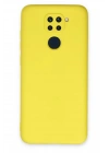 Mey İthalat®   Redmi Note 9 Kılıf Nano içi Kadife Silikon - Sarı