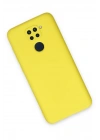 Mey İthalat®   Redmi Note 9 Kılıf Nano içi Kadife Silikon - Sarı
