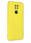 Mey İthalat®   Redmi Note 9 Kılıf Nano içi Kadife Silikon - Sarı