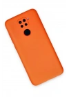 Mey İthalat®   Redmi Note 9 Kılıf Nano içi Kadife Silikon - Turuncu