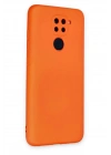 Mey İthalat®   Redmi Note 9 Kılıf Nano içi Kadife Silikon - Turuncu
