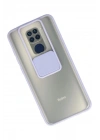 Mey İthalat®   Redmi Note 9 Kılıf Palm Buzlu Kamera Sürgülü Silikon - Lila
