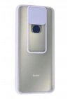Mey İthalat®   Redmi Note 9 Kılıf Palm Buzlu Kamera Sürgülü Silikon - Lila