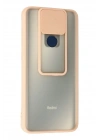 Mey İthalat®   Redmi Note 9 Kılıf Palm Buzlu Kamera Sürgülü Silikon - Pembe