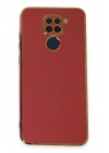 Mey İthalat®   Redmi Note 9 Kılıf Volet Silikon - Kırmızı