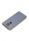 Mey İthalat®   Redmi Note 9 Kılıf Volet Silikon - Mavi