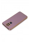 Mey İthalat®   Redmi Note 9 Kılıf Volet Silikon - Mor