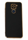 Mey İthalat®   Redmi Note 9 Kılıf Volet Silikon - Siyah