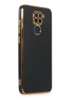 Mey İthalat®   Redmi Note 9 Kılıf Volet Silikon - Siyah