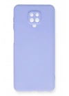 Mey İthalat®   Redmi Note 9 Pro Kılıf Nano içi Kadife Silikon - Lila