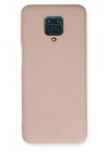 Mey İthalat®   Redmi Note 9 Pro Kılıf Nano içi Kadife Silikon - Pudra