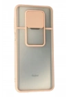 Mey İthalat®   Redmi Note 9 Pro Kılıf Palm Buzlu Kamera Sürgülü Silikon - Pembe