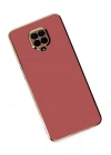 Mey İthalat®   Redmi Note 9 Pro Kılıf Volet Silikon - Kırmızı