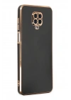 Mey İthalat®   Redmi Note 9 Pro Kılıf Volet Silikon - Siyah