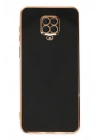 Mey İthalat®   Redmi Note 9 Pro Kılıf Volet Silikon - Siyah
