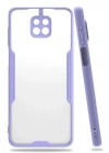 Mey İthalat®   Redmi Note 9S Kılıf Platin Silikon - Lila