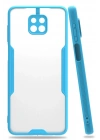 Mey İthalat®   Redmi Note 9S Kılıf Platin Silikon - Mavi