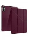 Mey İthalat®   Redmi Pad Pro 12.1 Kılıf Kalemlikli Mars Tablet Kılıfı - Mürdüm