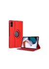 Mey İthalat®   Redmi Pad SE 4G Kılıf 360 Tablet Deri Kılıf - Kırmızı