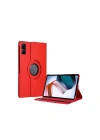 Mey İthalat®   Redmi Pad SE 4G Kılıf 360 Tablet Deri Kılıf - Kırmızı
