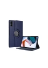 Mey İthalat®   Redmi Pad SE 4G Kılıf 360 Tablet Deri Kılıf - Lacivert