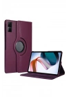 Mey İthalat®   Redmi Pad SE 4G Kılıf 360 Tablet Deri Kılıf - Mürdüm