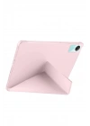 Mey İthalat®   Redmi Pad SE 4G Kılıf Kalemlikli Mars Tablet Kılıfı - Rose Gold
