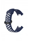Mey İthalat®   Redmi Watch 2 Spor Delikli Kordon - Lacivert-Beyaz