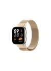 Mey İthalat®   Redmi Watch 3 Metal Mıknatıslı Kordon - Metalik Gold