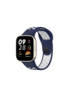Mey İthalat®   Redmi Watch 3 Spor Delikli Kordon - Lacivert-Beyaz