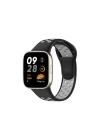 Mey İthalat®   Redmi Watch 3 Spor Delikli Kordon - Siyah-Gri