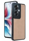 Mey İthalat®   Reno 11F Kılıf Aras Deri Kapak - Pudra