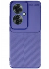 Mey İthalat®   Reno 11F Kılıf Auto Focus Karbon Kapak - Lacivert